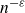 n Superscript negative epsilon