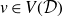 v element of upper V left parenthesis script upper D right parenthesis
