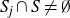 upper S Subscript j Baseline intersection upper S not equals normal empty set