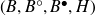 left parenthesis upper B comma upper B Superscript ring Baseline comma upper B Superscript bullet Baseline comma upper H right parenthesis