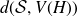 d left parenthesis script upper S comma upper V left parenthesis upper H right parenthesis right parenthesis