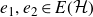 e 1 comma e 2 element of upper E left parenthesis script upper H right parenthesis