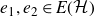 e 1 comma e 2 element of upper E left parenthesis script upper H right parenthesis