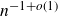 n Superscript negative 1 plus o left parenthesis 1 right parenthesis