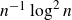 n Superscript negative 1 Baseline log squared n