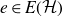 e element of upper E left parenthesis script upper H right parenthesis
