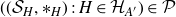 left parenthesis left parenthesis script upper S Subscript upper H Baseline comma asterisk Subscript upper H Baseline right parenthesis colon upper H element of script upper H Subscript upper A Sub Superscript prime Subscript Baseline right parenthesis element of script upper P