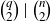 StartBinomialOrMatrix q Choose 2 EndBinomialOrMatrix vertical bar StartBinomialOrMatrix n Choose 2 EndBinomialOrMatrix
