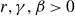 r comma gamma comma beta greater than 0