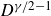 upper D Superscript gamma divided by 2 minus 1