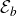 script upper E Subscript b