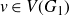 v element of upper V left parenthesis upper G 1 right parenthesis
