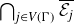 intersection Underscript j element of upper V left parenthesis normal upper Gamma right parenthesis Endscripts script upper E Subscript j Baseline overbar
