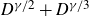 upper D Superscript gamma divided by 2 Baseline plus upper D Superscript gamma divided by 3