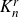 upper K Subscript n Superscript r