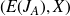 left parenthesis upper E left parenthesis upper J Subscript upper A Baseline right parenthesis comma upper X right parenthesis