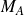 upper M Subscript upper A