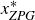 x Subscript italic ZPG Superscript asterisk