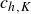 c Subscript h comma upper K