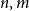 n comma m