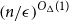 left parenthesis n divided by epsilon right parenthesis Superscript upper O Super Subscript normal upper Delta Superscript left parenthesis 1 right parenthesis