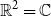 double struck upper R squared equals double struck upper C