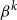 beta Superscript k