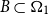 upper B subset of bold upper Omega 1