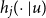 h Subscript j Baseline left parenthesis dot vertical bar u right parenthesis