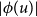 StartAbsoluteValue phi left parenthesis u right parenthesis EndAbsoluteValue