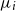 mu Subscript i