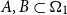 upper A comma upper B subset of bold upper Omega 1