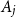 upper A Subscript j