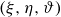 left parenthesis xi comma eta comma theta right parenthesis