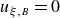 u Subscript xi comma upper B Baseline equals 0