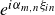 e Superscript i alpha Super Subscript m comma n Superscript xi Super Subscript i n