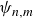 psi Subscript n comma m