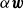 alpha bold italic w