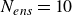 upper N Subscript e n s Baseline equals 10