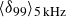 left angle bracket delta 99 right angle bracket Subscript 5 kHz