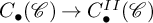 upper C Subscript bullet Baseline left parenthesis script upper C right parenthesis right arrow upper C Subscript bullet Superscript upper I upper I Baseline left parenthesis script upper C right parenthesis