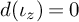 d left parenthesis iota Subscript z Baseline right parenthesis equals 0