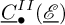 ModifyingBelow upper C With quotation dash Subscript bullet Superscript upper I upper I Baseline left parenthesis script upper E underbar right parenthesis