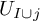 upper U Subscript upper I union j