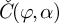 ModifyingAbove italic upper C With italic caron left parenthesis phi comma alpha right parenthesis