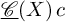 ModifyingBelow script upper C With quotation dash left parenthesis upper X right parenthesis c