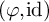 left parenthesis phi comma id right parenthesis