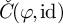 ModifyingAbove italic upper C With italic caron left parenthesis phi comma id right parenthesis