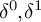 delta Superscript 0 Baseline comma delta Superscript 1