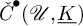 ModifyingAbove italic upper C With italic caron Superscript bullet Baseline left parenthesis script upper U comma upper K underbar right parenthesis